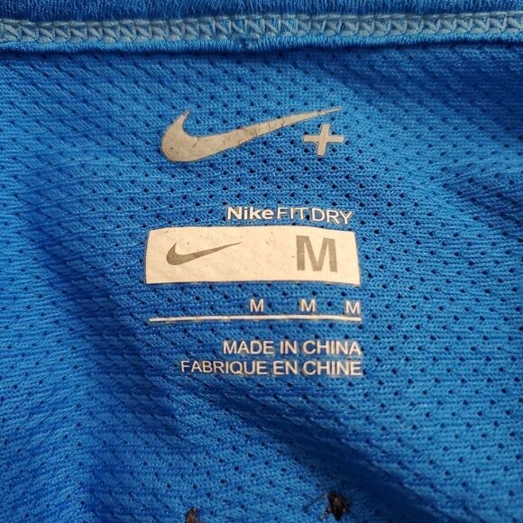 Nike Fit Dry Blue Short Sleeve Tee-Shirt (M) - Picture 5 of 5